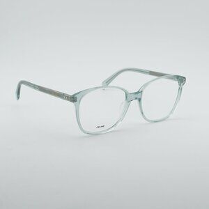 Celine CL50115I 093 Eyeglasses Shiny Light Green 55mm Square Frame